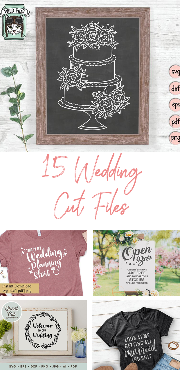 15 wedding season cut files - digiital designs