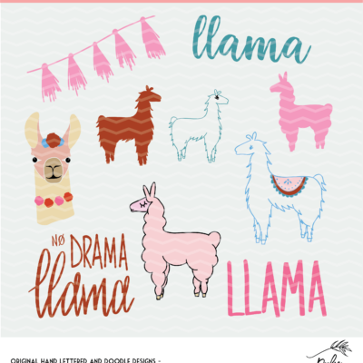 Download Llama Cut File Mini Bundle Cricut And Silhouette Svg Png Dxf