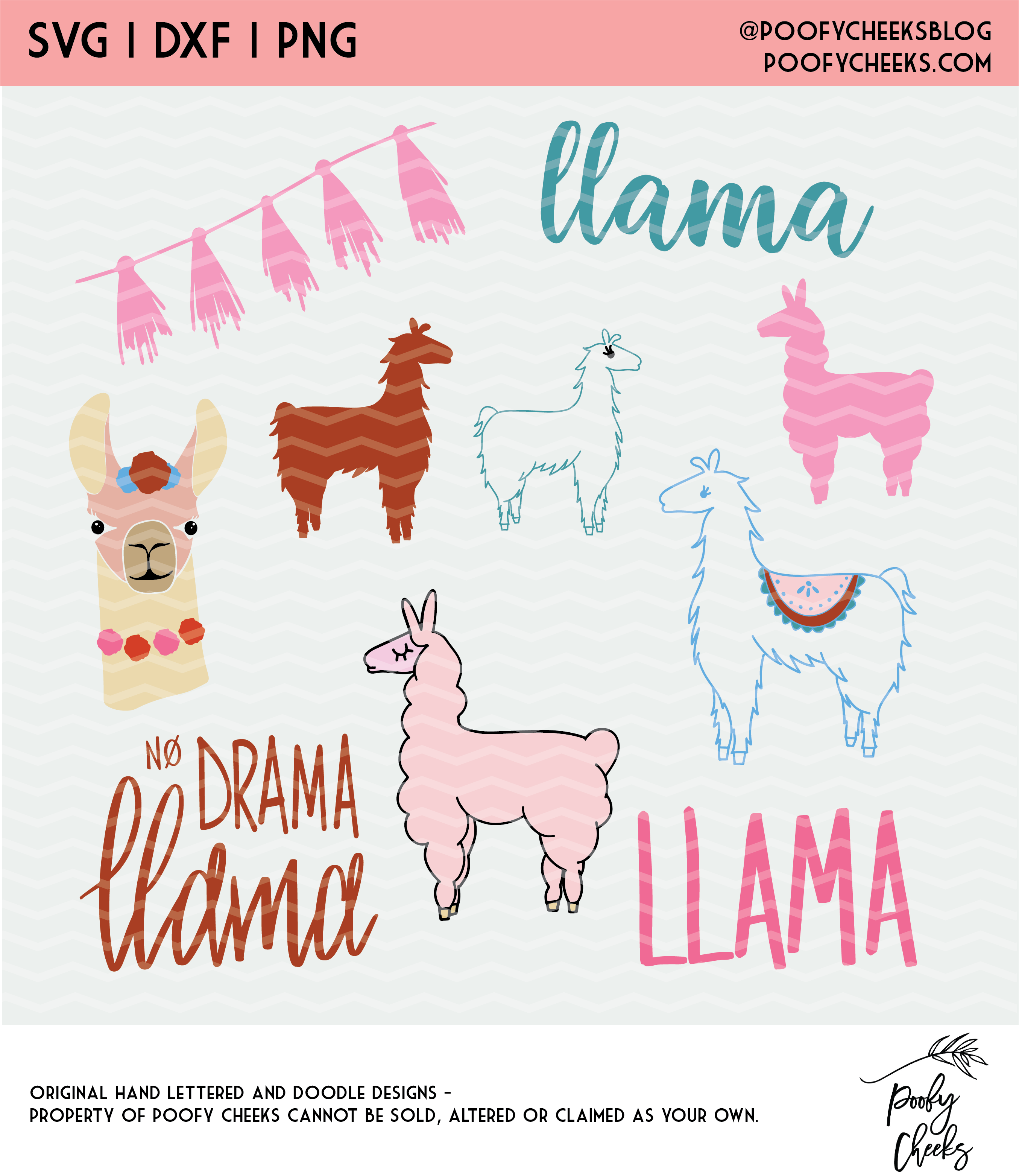 Free Llama Cut File Mini Bundle