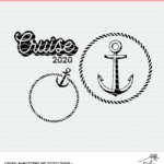 Cruise cut files - digital designs in SVG, DXF and PNG format.