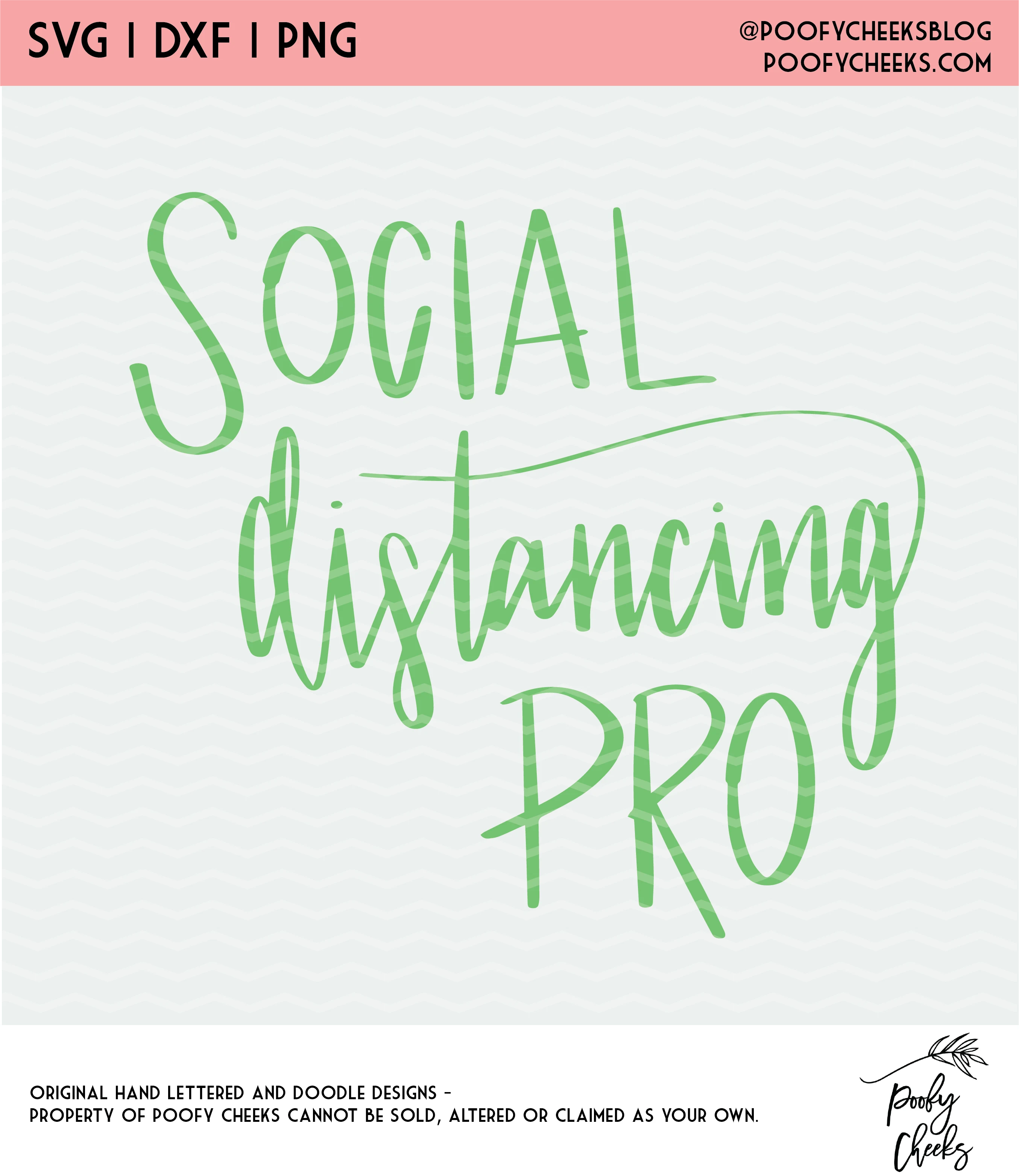Social Distancing Pro Cut File - Digital Design