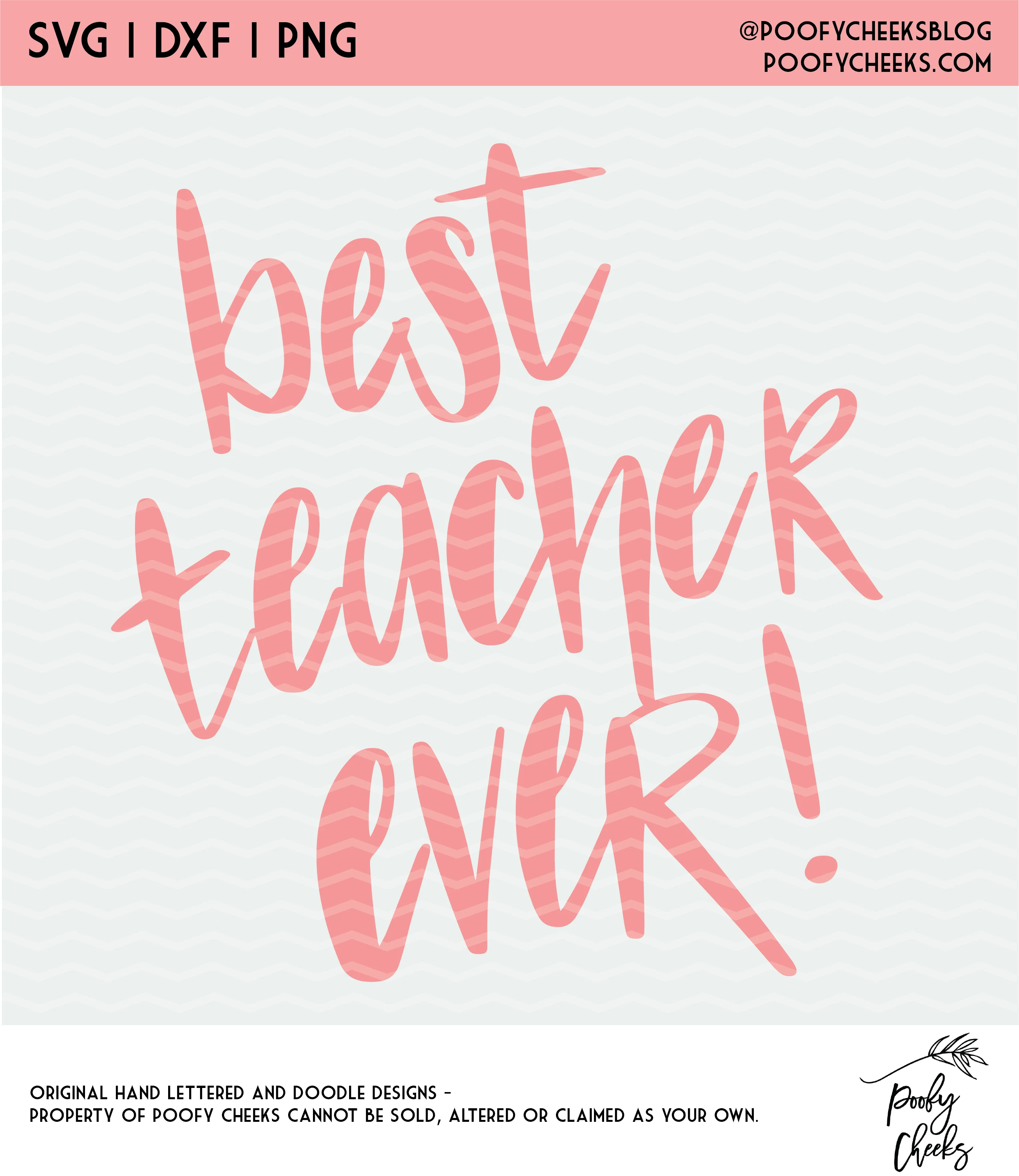 Best Teacher Ever Cut Fie - Digital Design