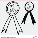No. 1 Dad Award Cut File for Silhouette and Cricut