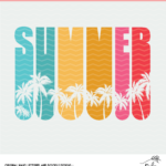 Summer Cut File Digital Design