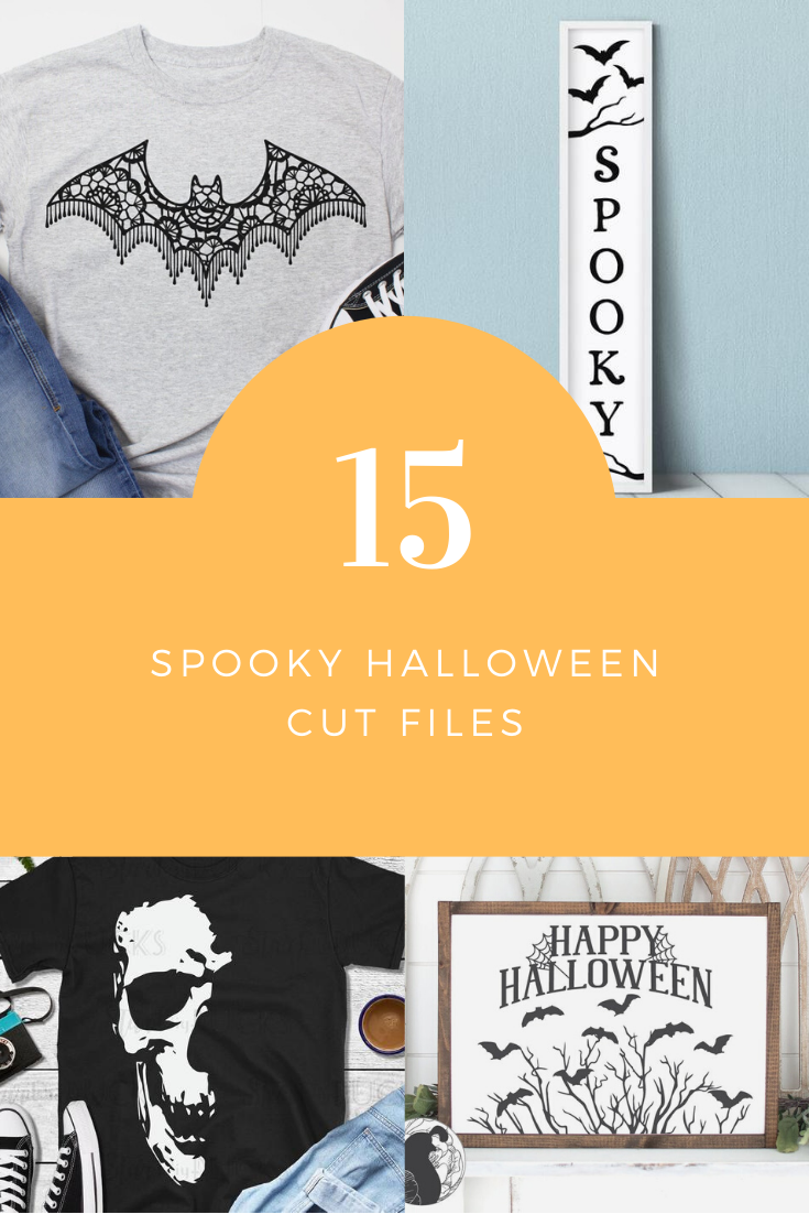 15 Spooky Cut Files for Halloween. Cut files for Silhouette and Cricut.