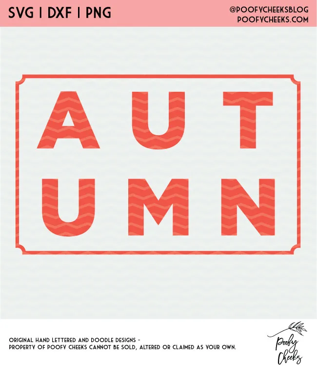 Autumn Cut File - Digital Design