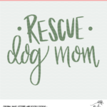 Rescue Dog Cut File - Digital Download