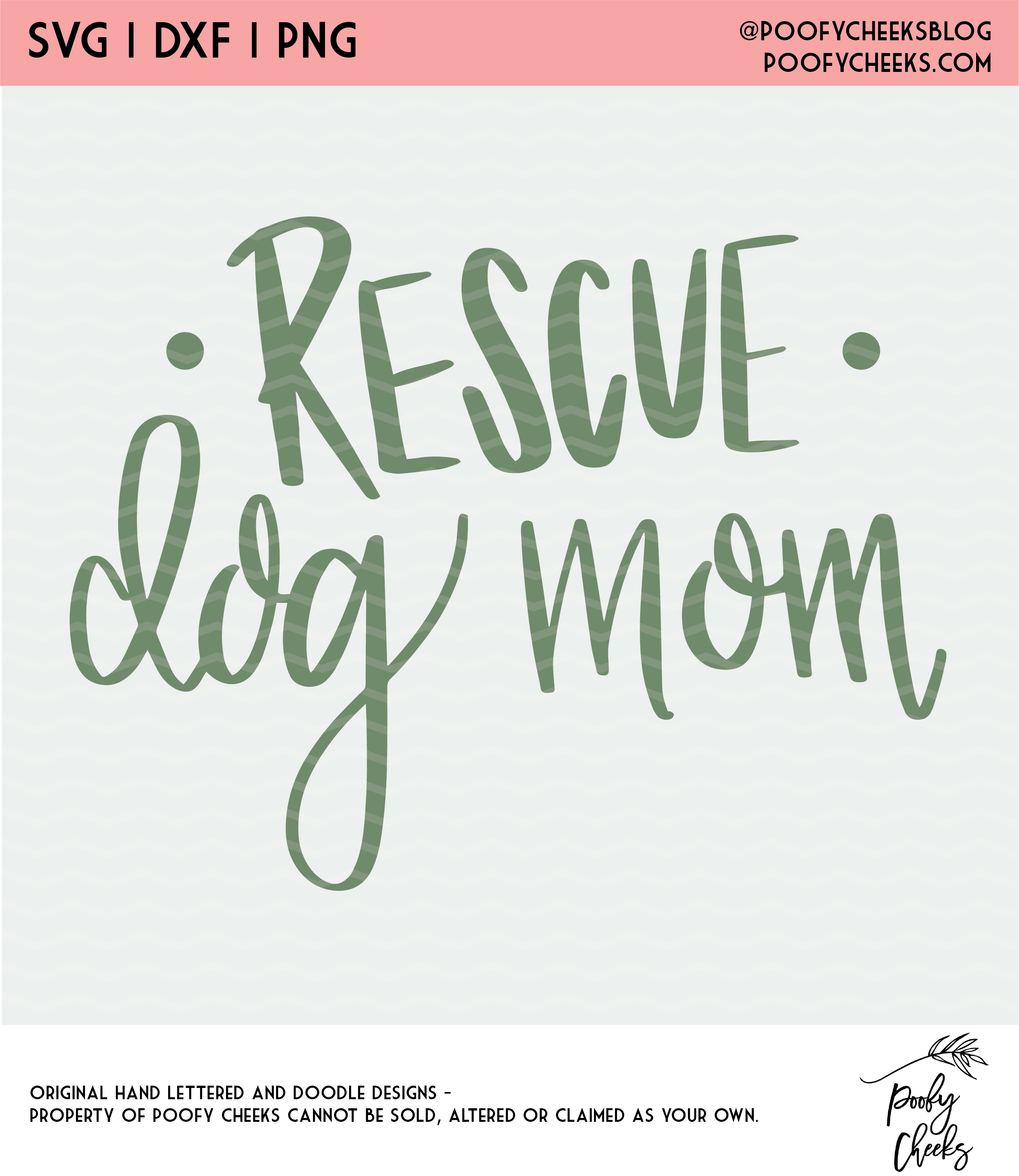 Rescue Dog Cut File - Digital Download