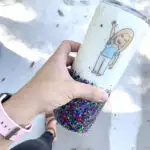 Waterslide Paper Decal on Epoxy Tumbler