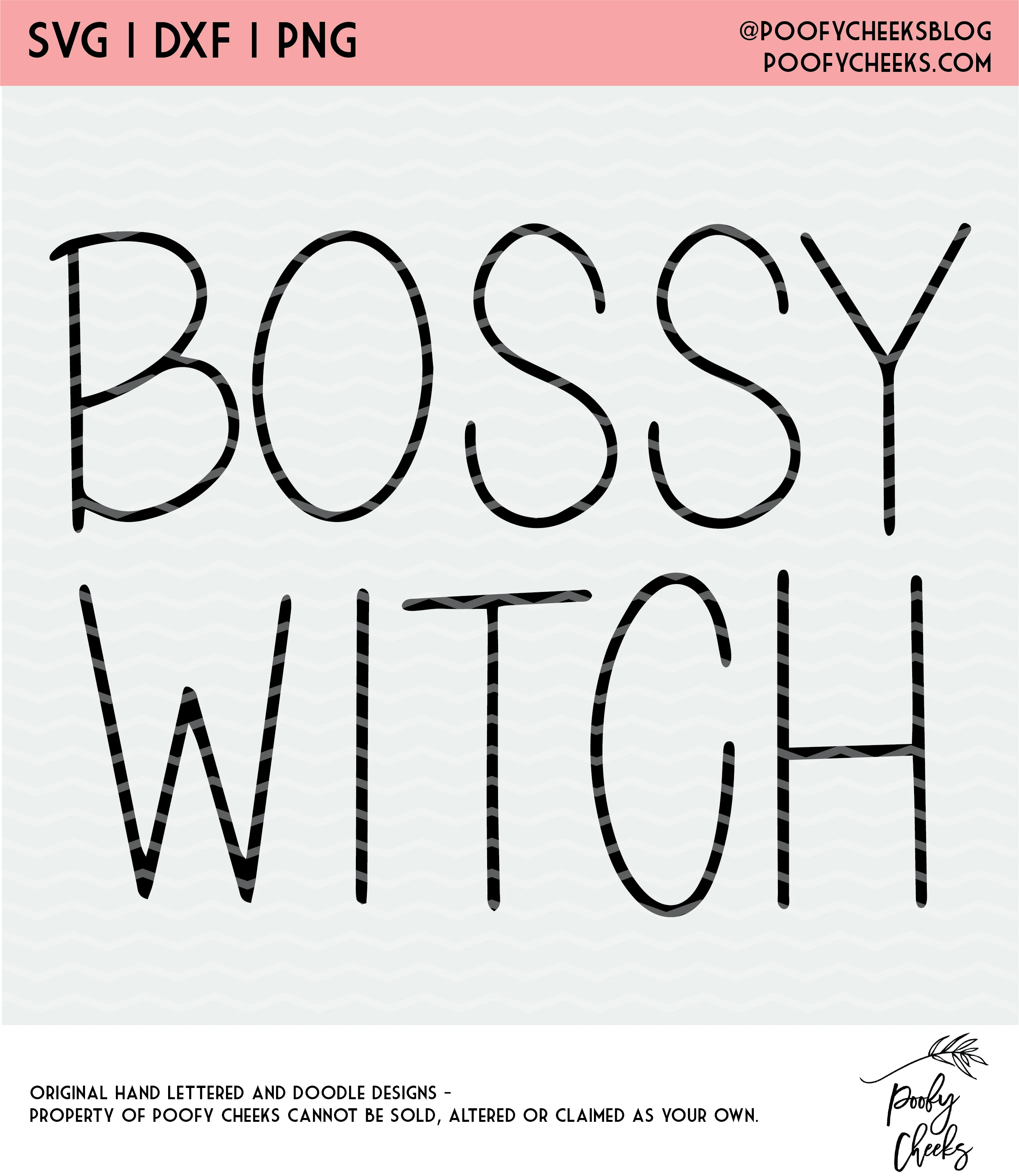Bossy Witch Cut File Digital Design