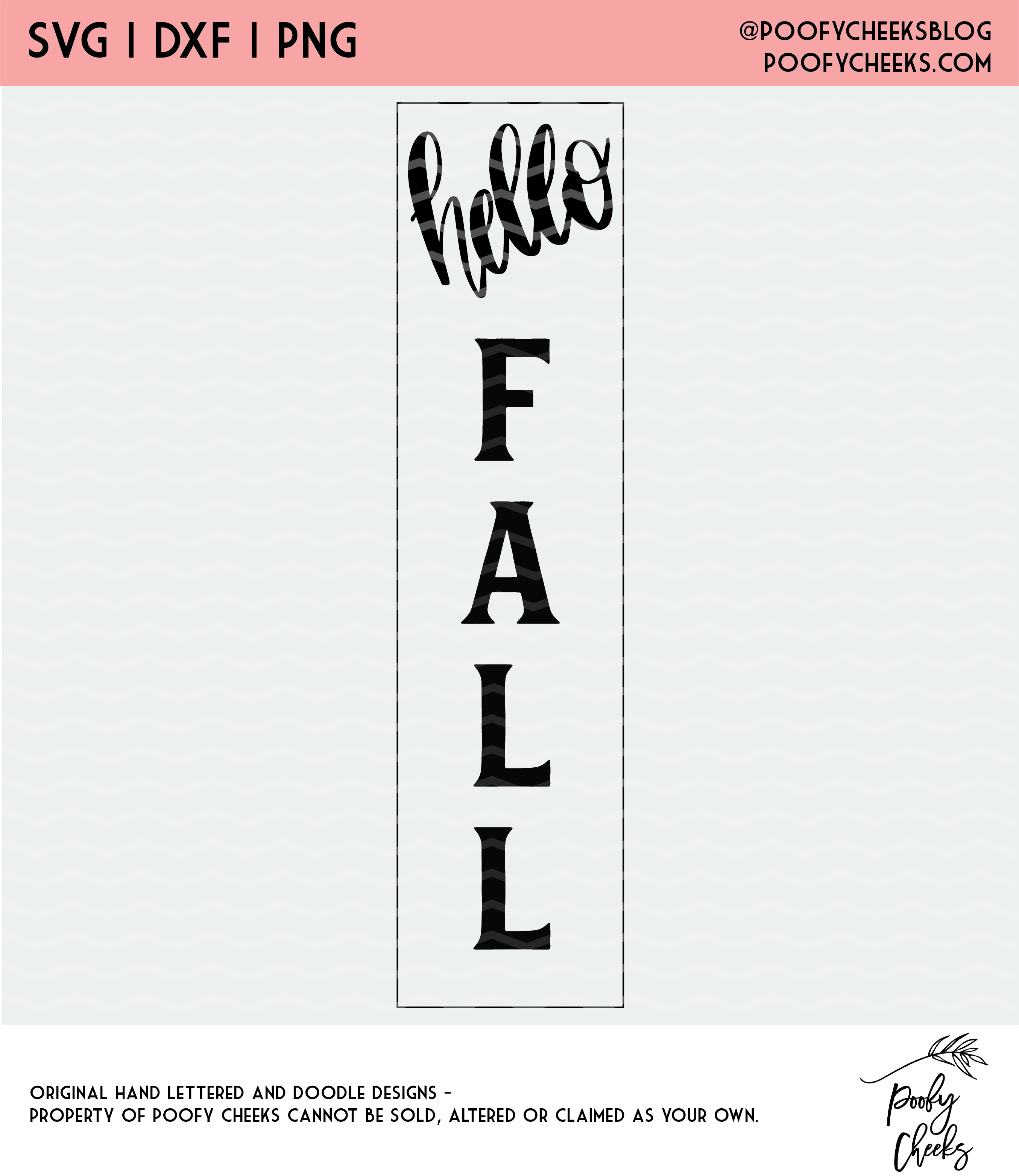 Hello Fall Cut File Digital Design