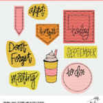 September Planner Cut Files - Digital Designs