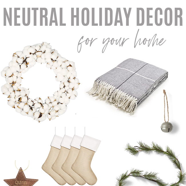 Neutral Christmas Decor FInds