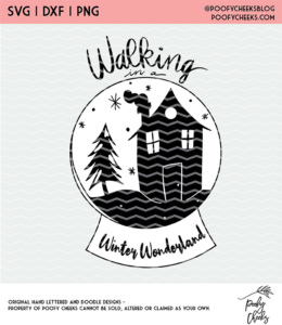 Winter Wonderland Cut File - SVG, DXF and PNG - Cricut and Silhouette