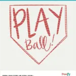 Play Ball Baseball Digital File