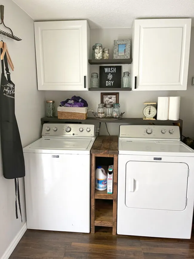 Farmhouse Laundry Room Redo - Before and After Farmhouse Laundry Room