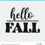 Hello Fall SVG Digital Design