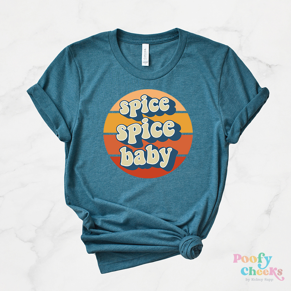 Spice Spice Baby Fall Sublimation Design - PNG Clipart - Poofy Cheeks