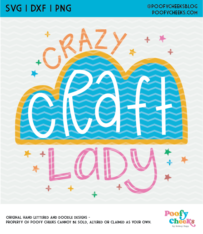 Crazy Craft Lady digital design