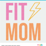 Fit Mom Cut File - Digital Download