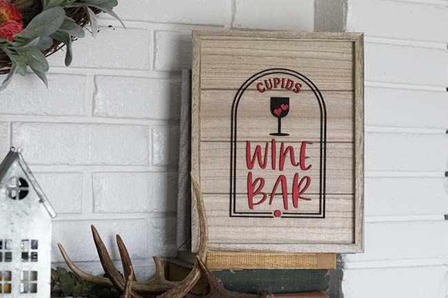 Cupid's Wine Bar Sign - Digital Design