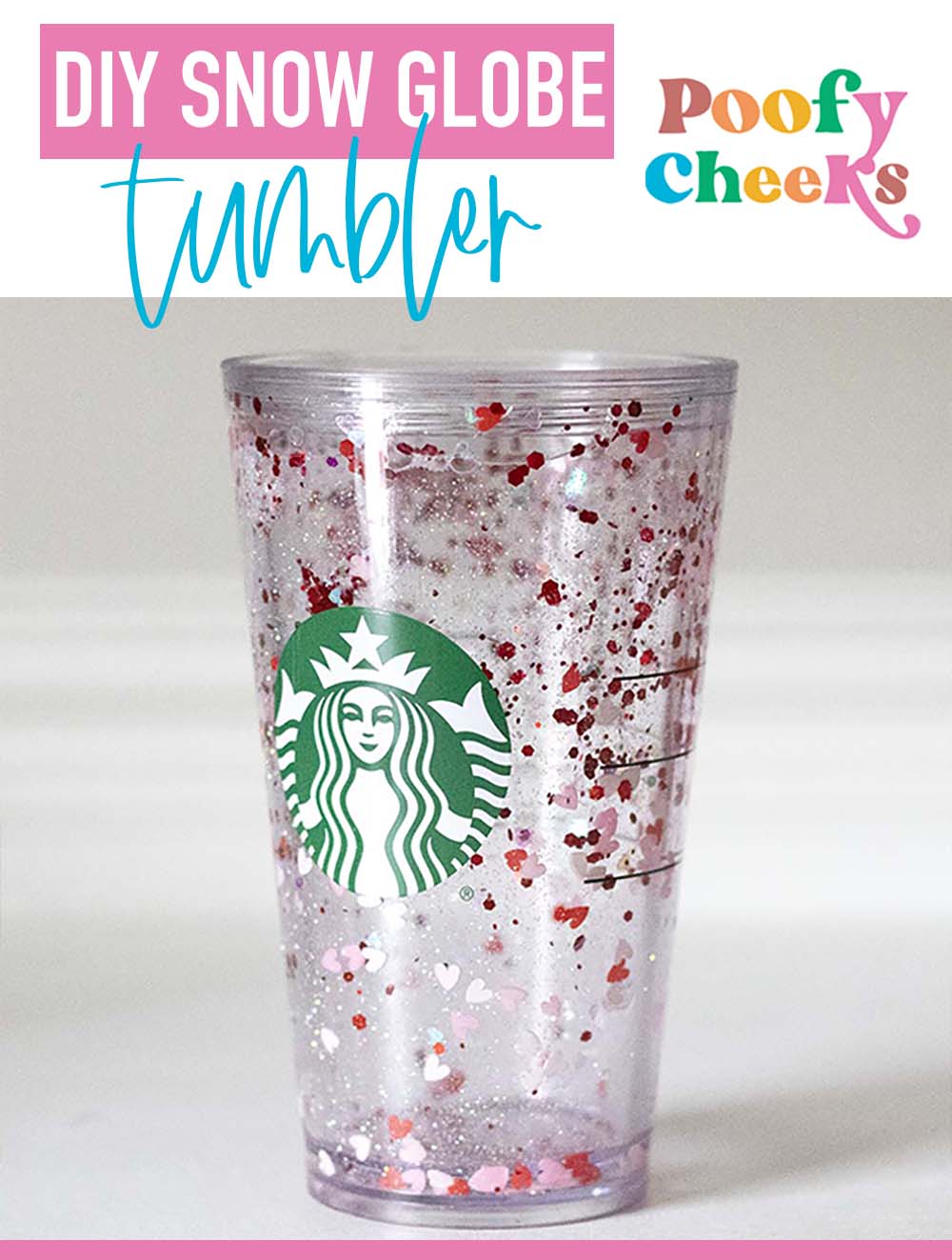 Diy Glitter Snow Globe Tumbler Tutorial Valentine S Day Crafts