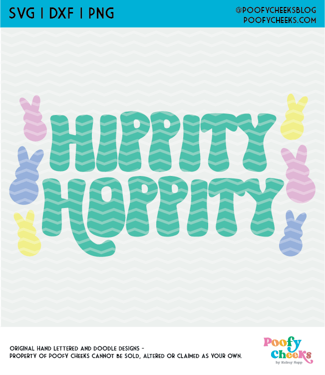 Hippity Hoppity Cut FIle - Digital Design