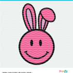 Smiley Face Bunny Cut File - Digital File