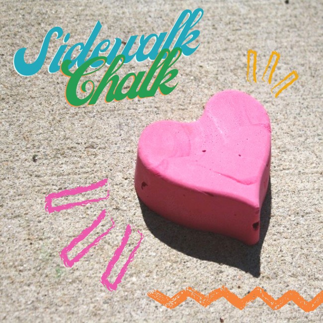 Homemade Sidewalk Chalk
