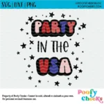 Party in the USA Digital Design SVG, DXF, PNG
