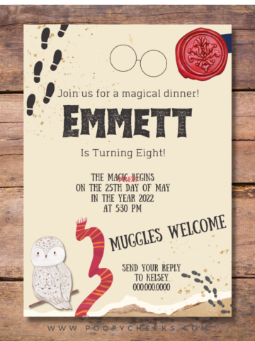 Free Harry Potter Party Invitation - Printable