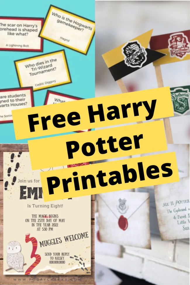 Free Printable Harry Potter Birthday Banner — Krafty Planner