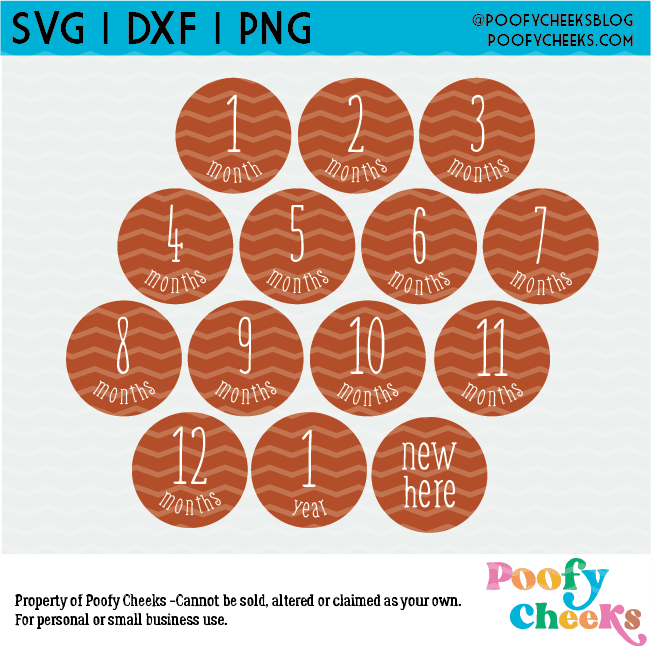 Free SVG: Baby Milestone Acrylic Rounds » The Denver Housewife