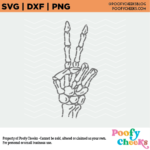 Free Skeleton Hand SVG, DXF, PNG (digital design)
