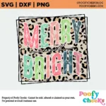 Merry and Bright Sublimation PNG