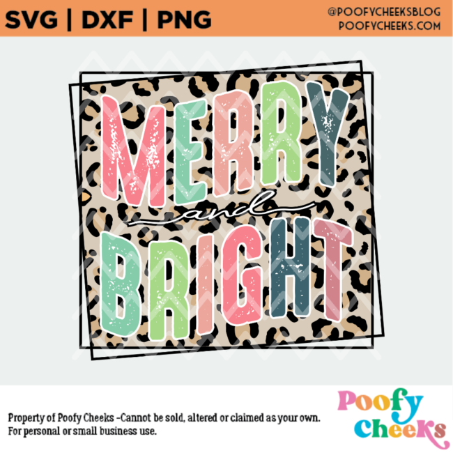 Merry and Bright Sublimation PNG