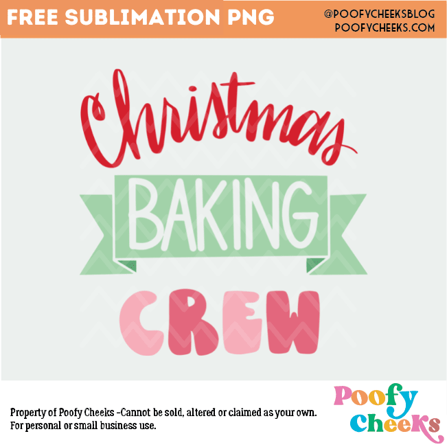 Christmas Baking Crew SVG digital design