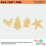 Christmas Cookies Cut File - Digital Design