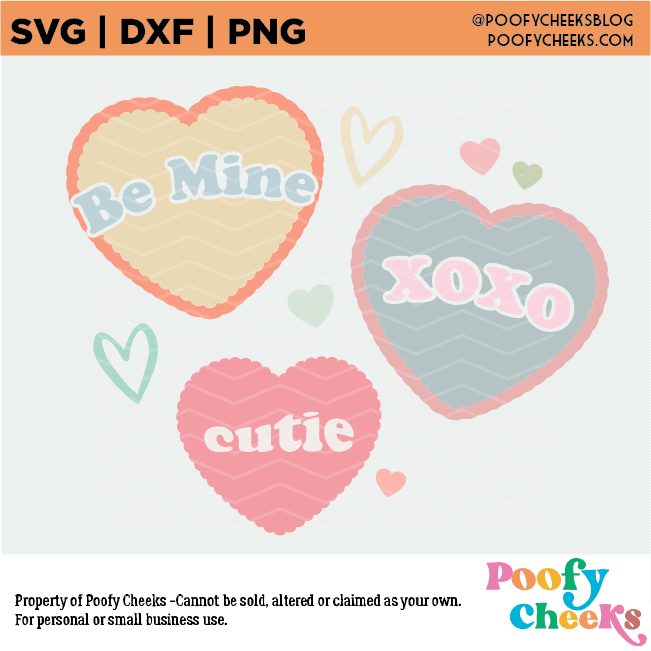 Valentine Hearts - SVG Design Download - Mini Pack