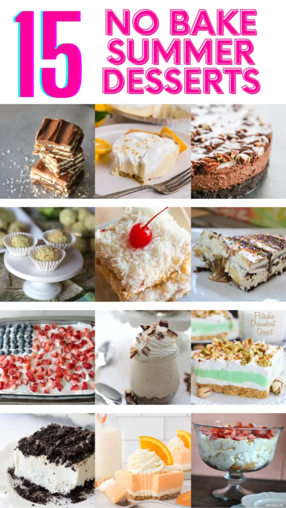 15 No Bake Desserts for Summer - Poofy Cheeks