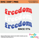 Freedom Since 1776 – Fourth of July SVG Design