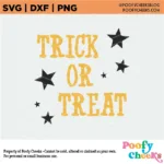 Halloween Trick or Treat SVG Design