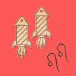 Rocket Earrings SVG
