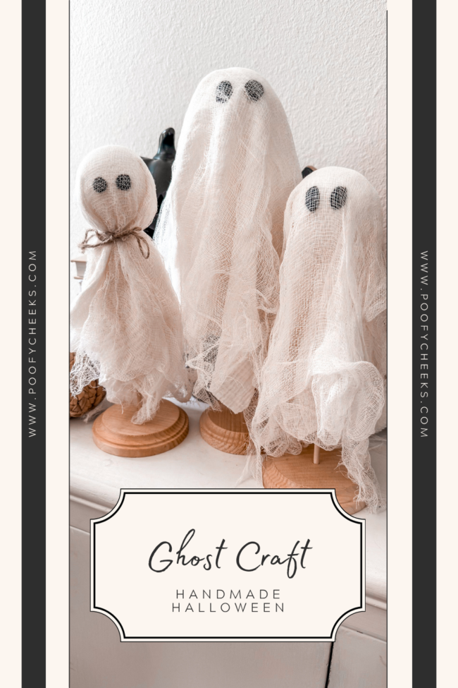 Halloween cheesecloth ghost DIY